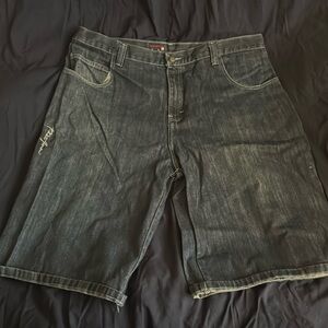 Phat Farm Black Jean Shorts Classic Fit